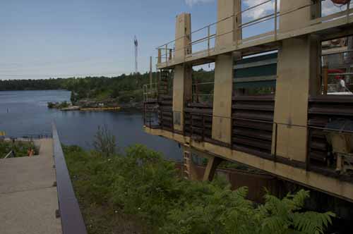 AT TOP OF HILL OVERLOOKING LAKE
