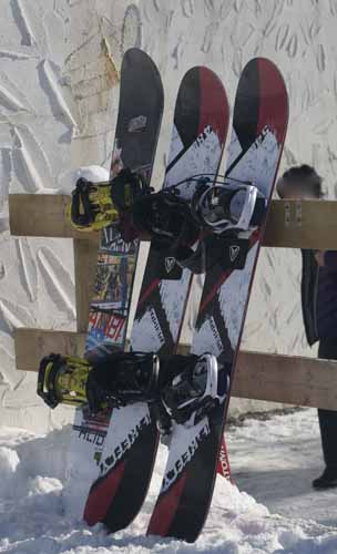 SNOWBOARDS - BIGGER THAN THEY LOOK ON THE HILL!